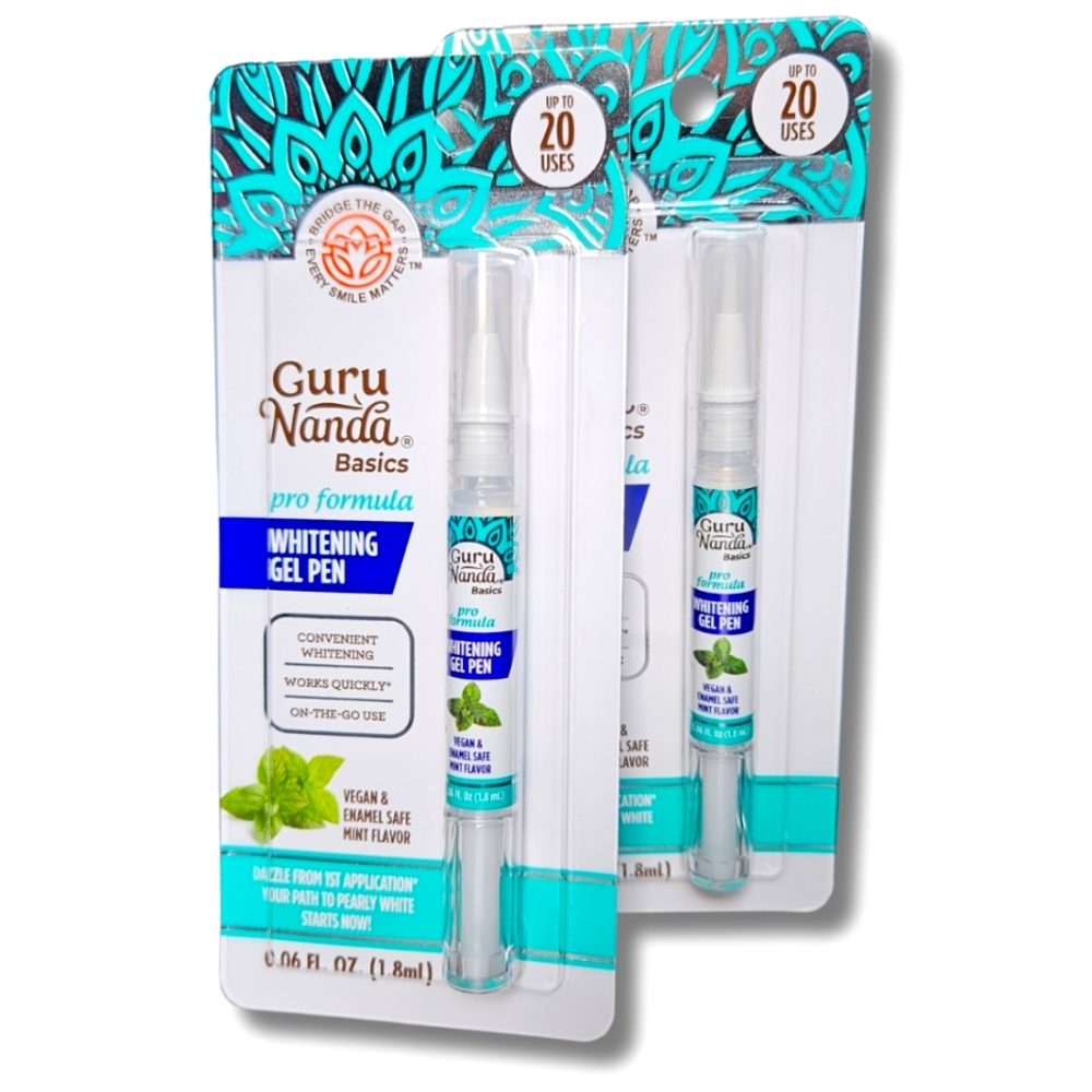 Set Of 2 Guru Nanda Whitening Gel Pen (0.06 oz)